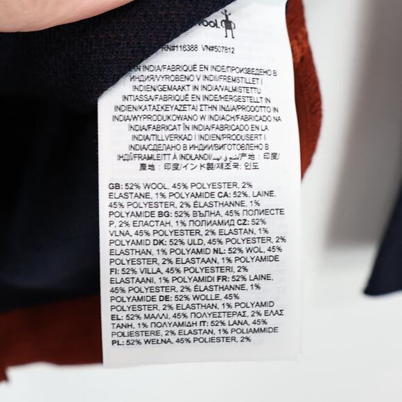 Smartwool Women's Intraknit Thermal Merino Base Layer Crewneck Brown/Navy XS NWT - Picture 8 of 8